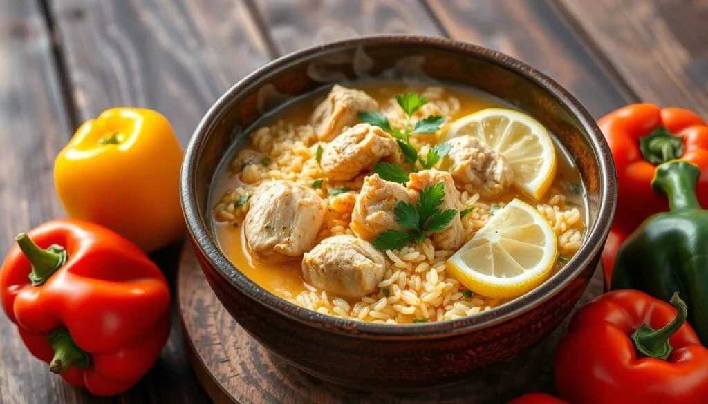 arroz caldoso con pollo arroz caldoso con pollo