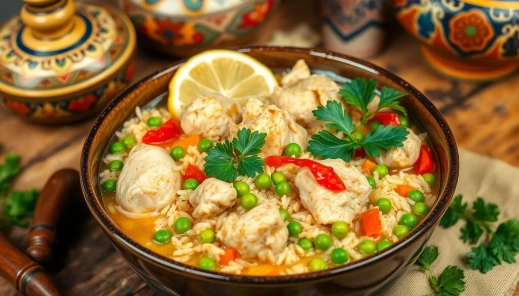arroz caldoso con pollo arroz caldoso con pollo